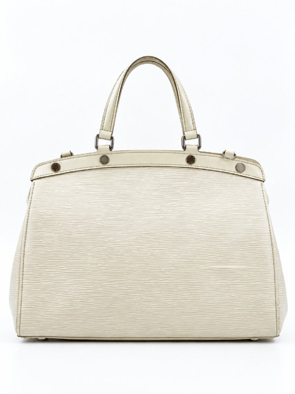 Louis Vuitton White Epi Leather Brea MM Top Handle Bag